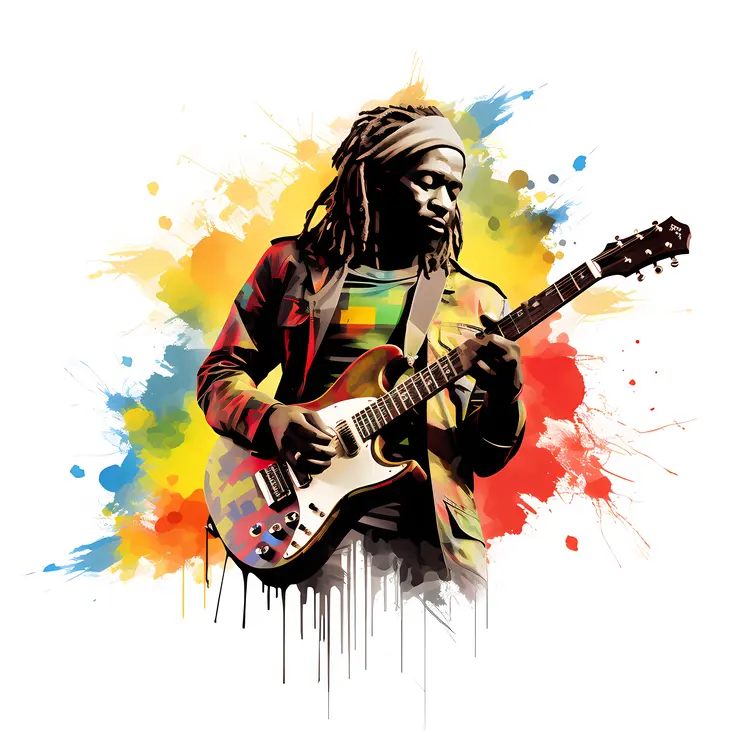 Man Playing Guitar