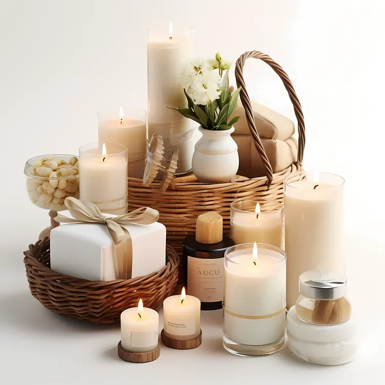 Candles and Flowers for Relaxation