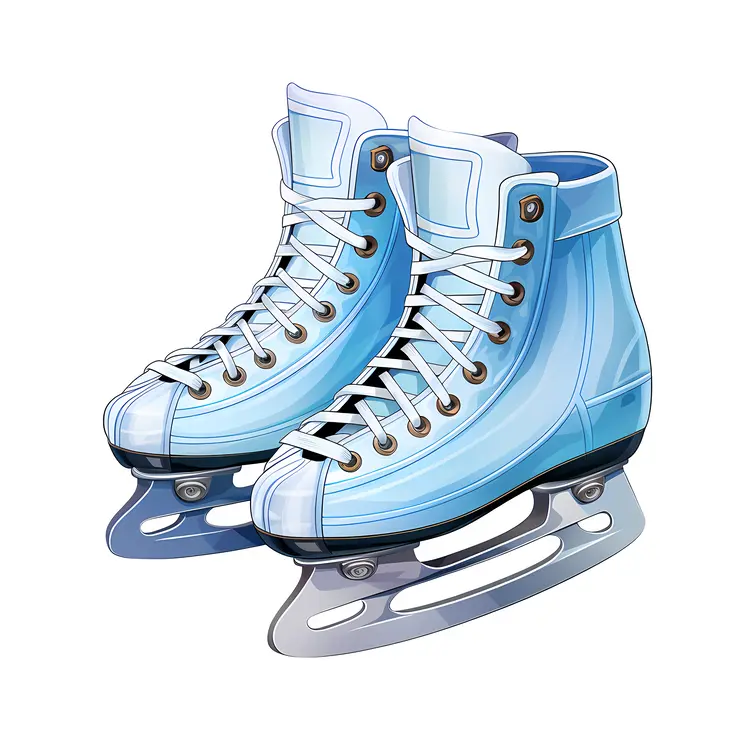 Blue Ice Skates
