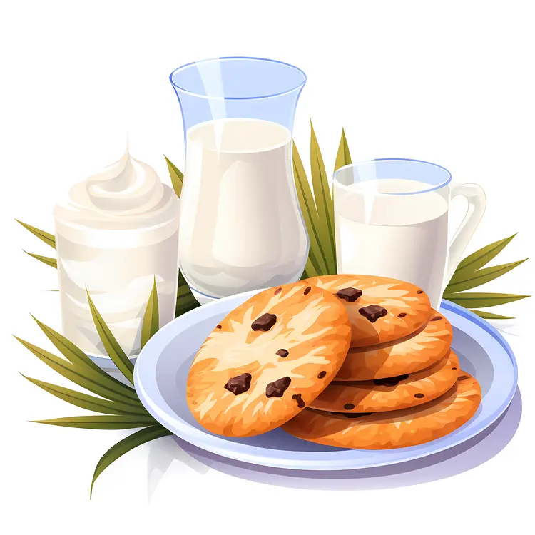 Milk and Cookies with Whipped Cream