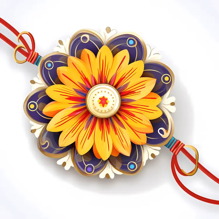 Beautiful Yellow Rakhi for Raksha Bandhan