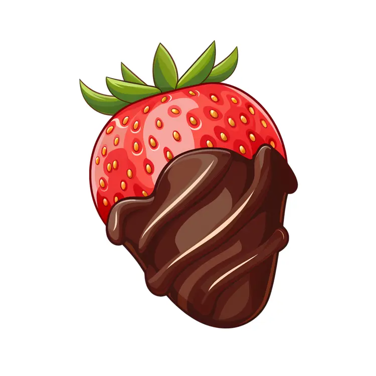 Yummy Chocolate Dipped Strawberry