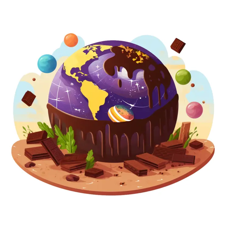 Chocolate Globe with Sweet Treats