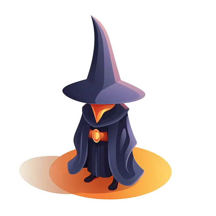 Cute Wizard in Dark Robe