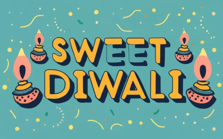 Sweet Diwali with Colorful Decorations
