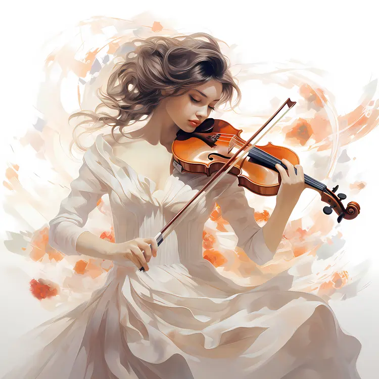 Woman Playing Violin