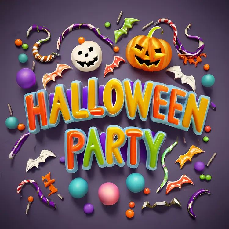 Colorful Halloween Party