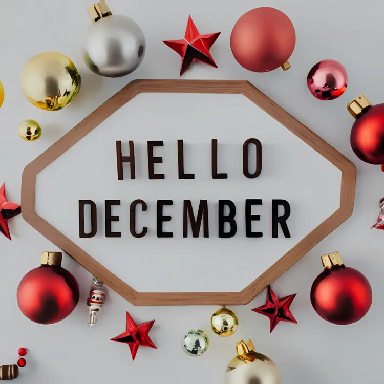 Hello December with Baubles