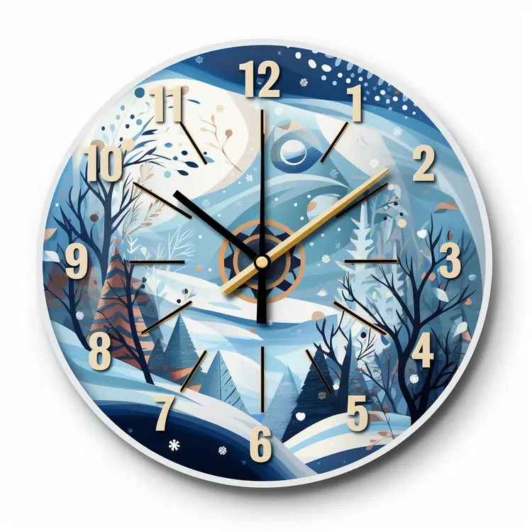 Winter Night Clock