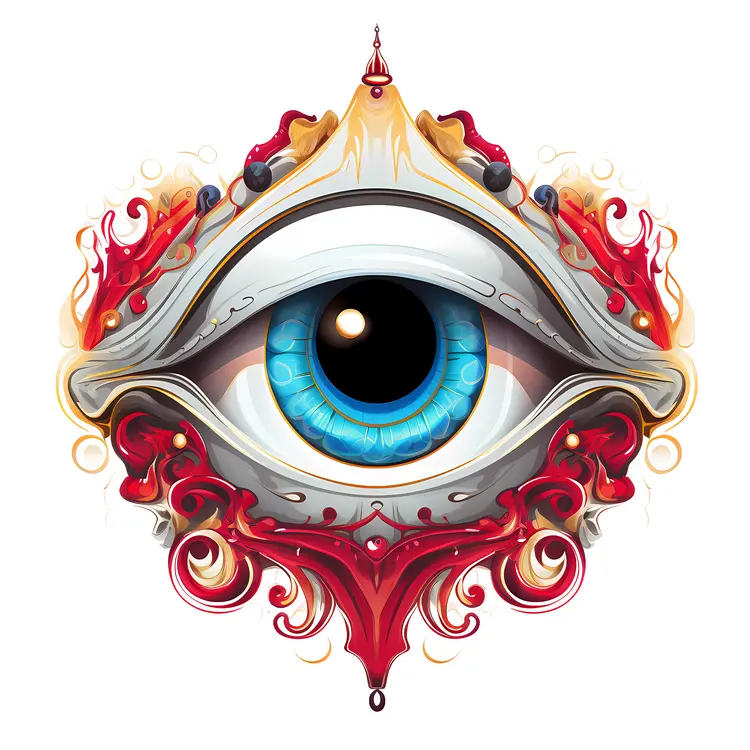 Artistic Blue Eye Illustration