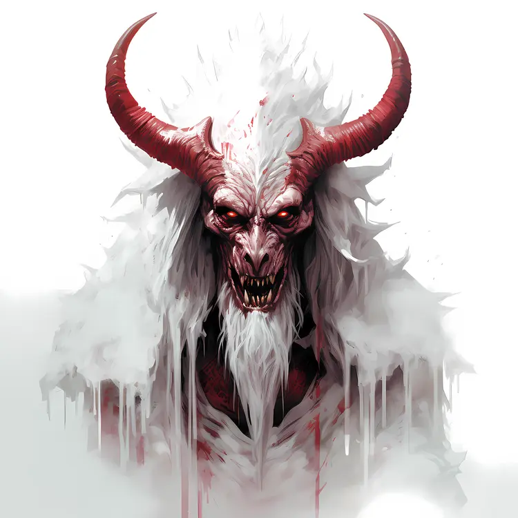 Scary Demon with Horns
