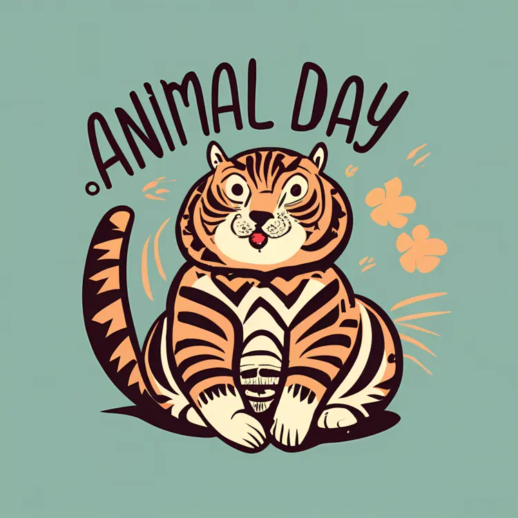 Cute Tiger for World Animal Day