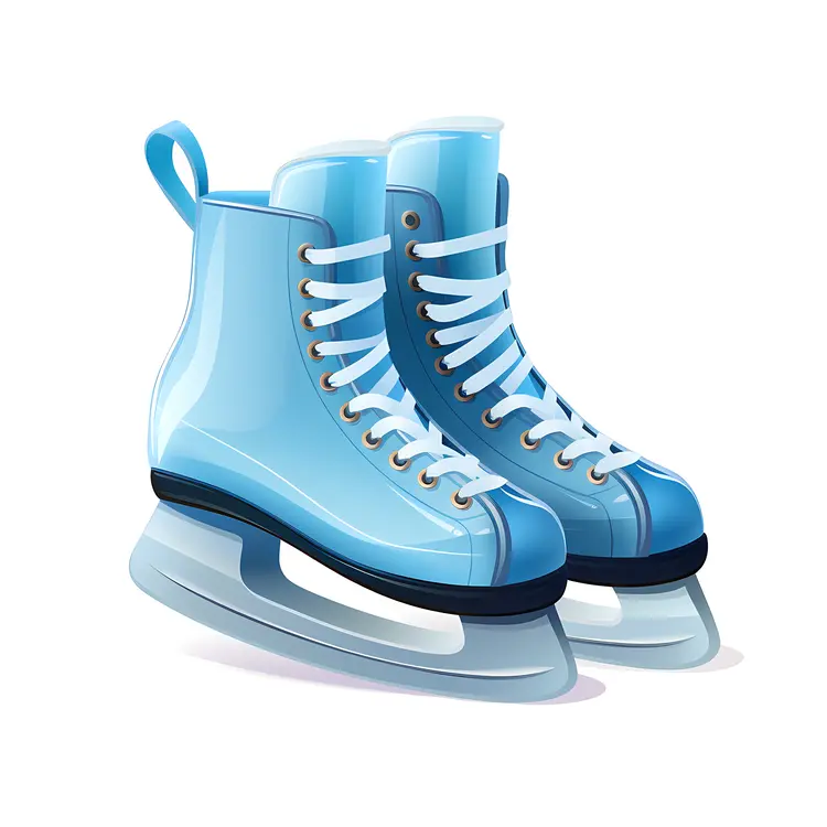 Blue Ice Skates