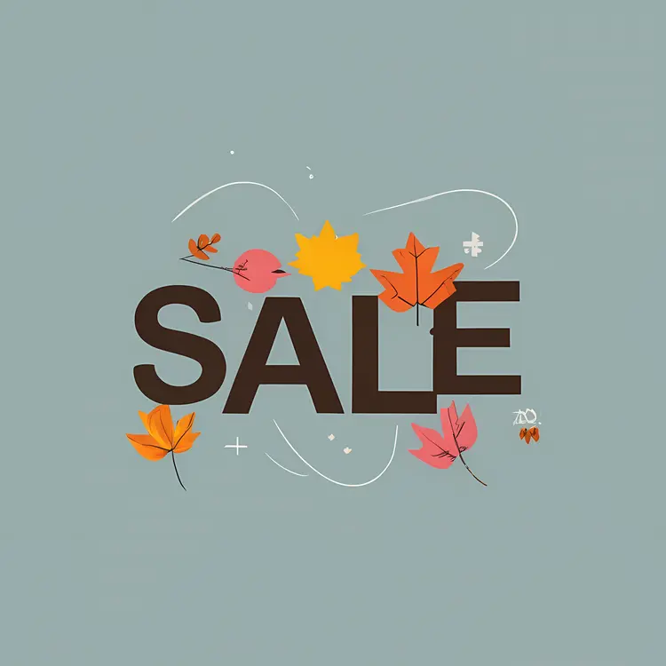 Sale with Autumn Leaves