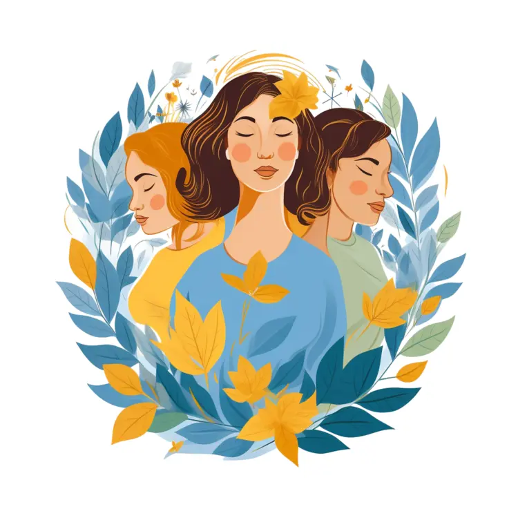 Beautiful Women Surrounded by Nature Elements