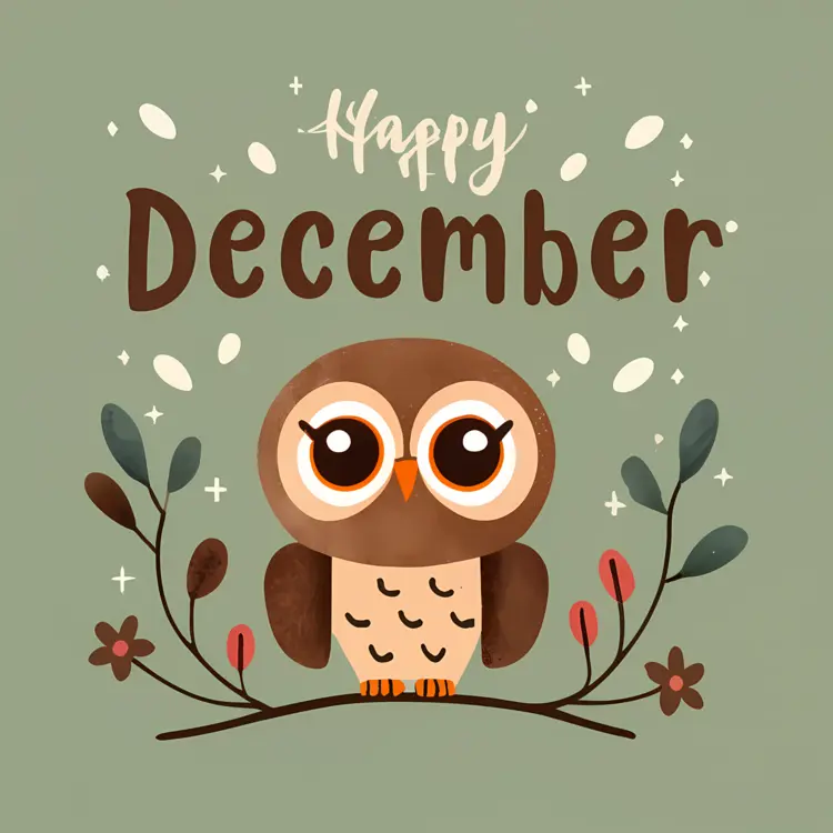 Owl Celebrating December