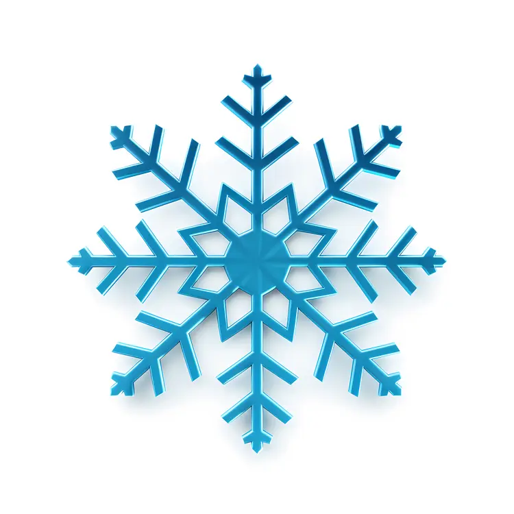 Blue Snowflake Illustration