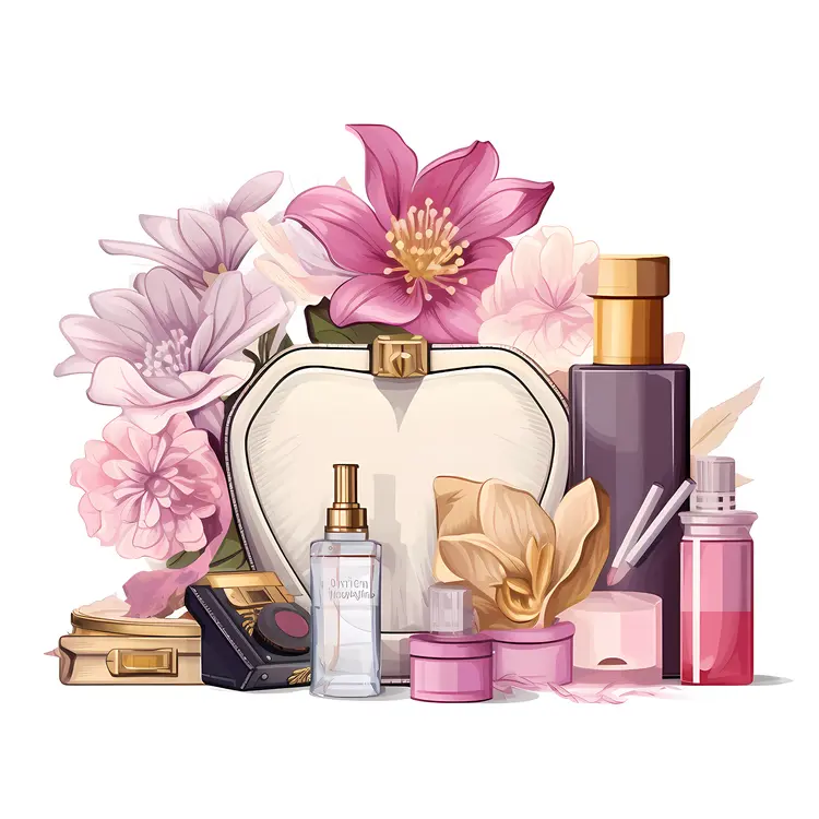 Sophisticated Perfume Bottles with Floral Touch