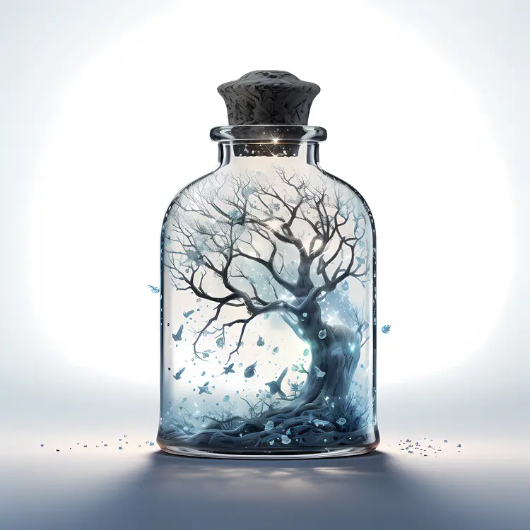Enchanted Tree in a Glass Bottle