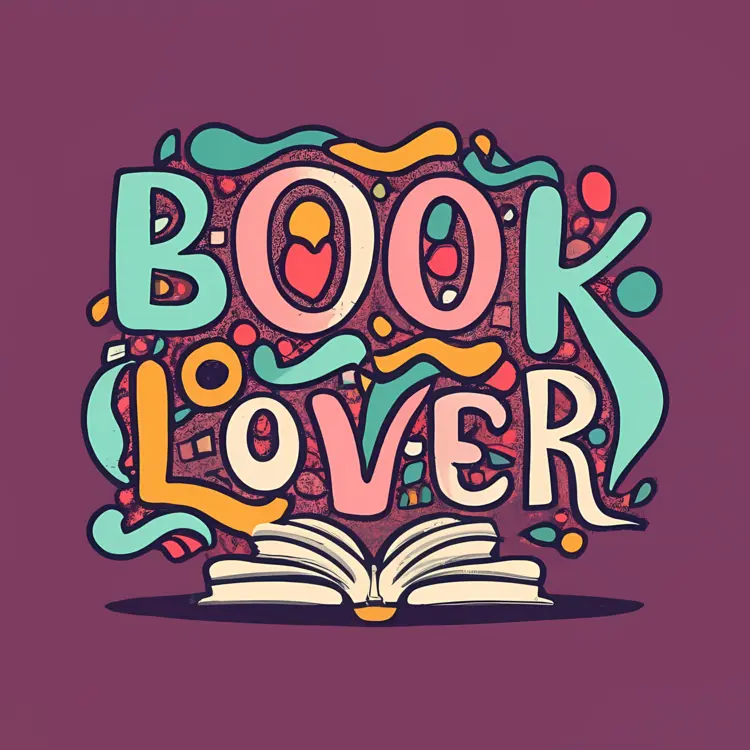 Artistic Book Lover Phrase
