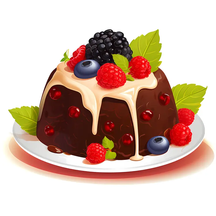 Chocolate Cake with Berries