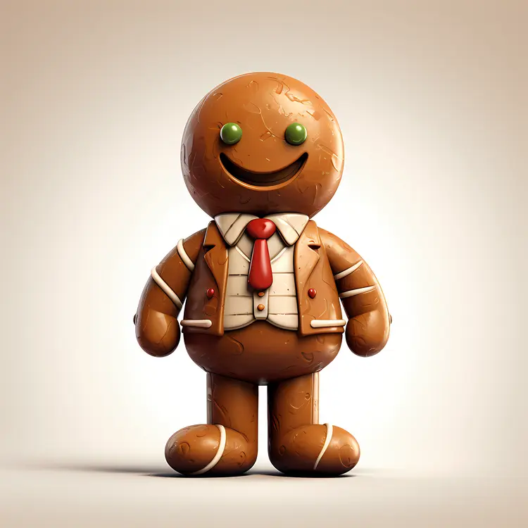 Gingerbread Man Cookie with Icing