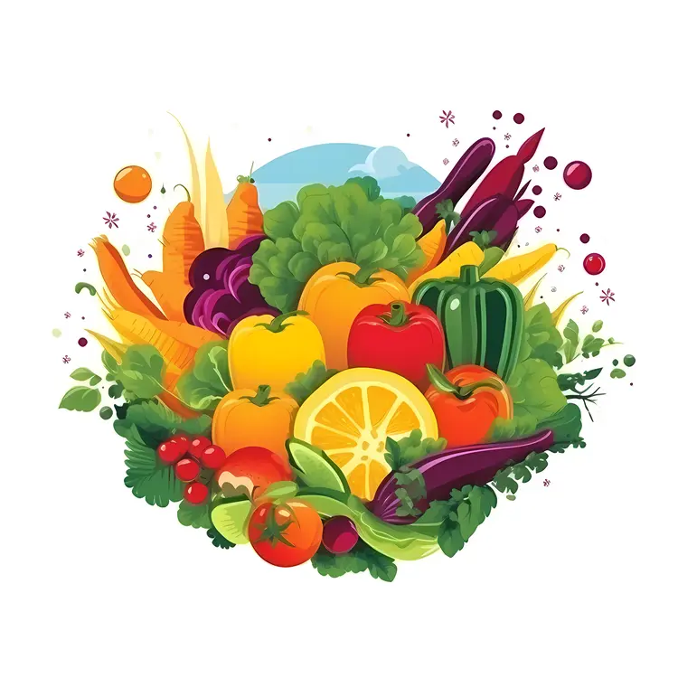 Colorful Fresh Vegetables