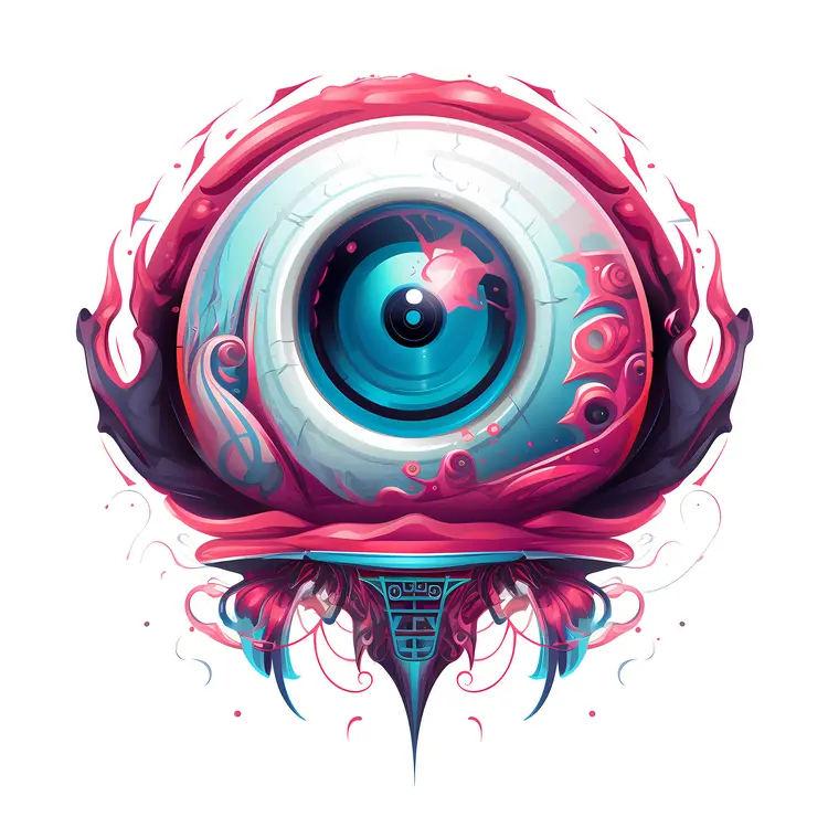 Surreal Digital Art of an Eye