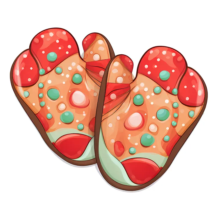 Colorful Christmas Cookies with Icing