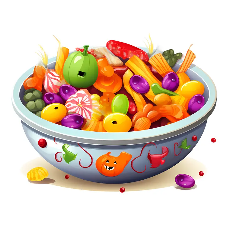 Bowl of Halloween Candies