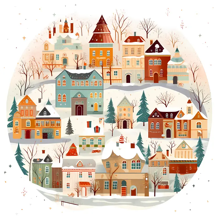Small cute doodle house