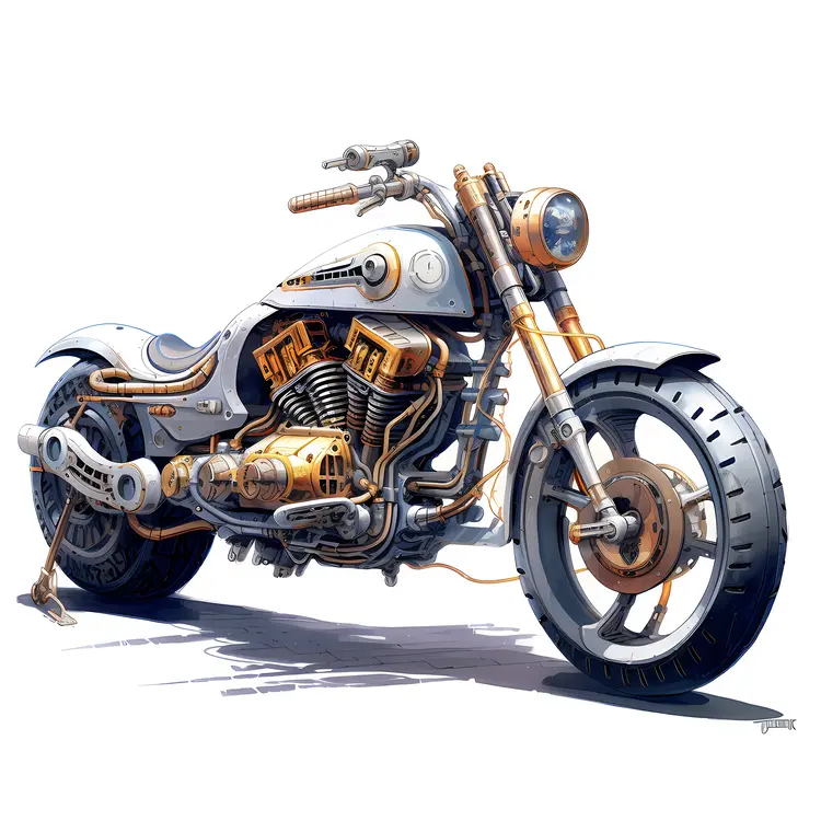 Classic Retro Motorcycle