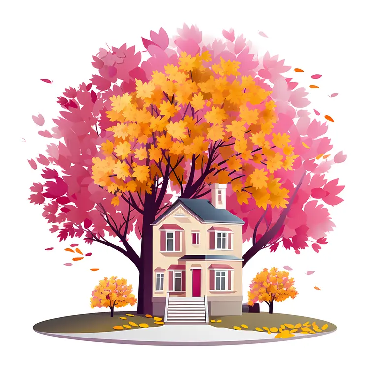 Small cute doodle house