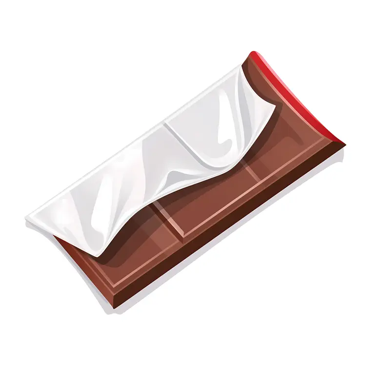 Unwrapped Chocolate Bar