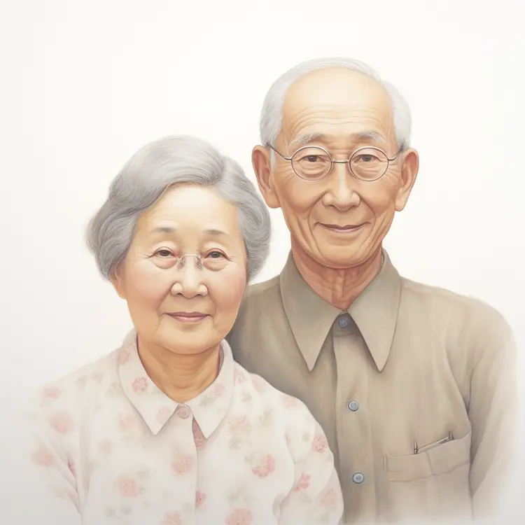 Elderly Couple Portrait
