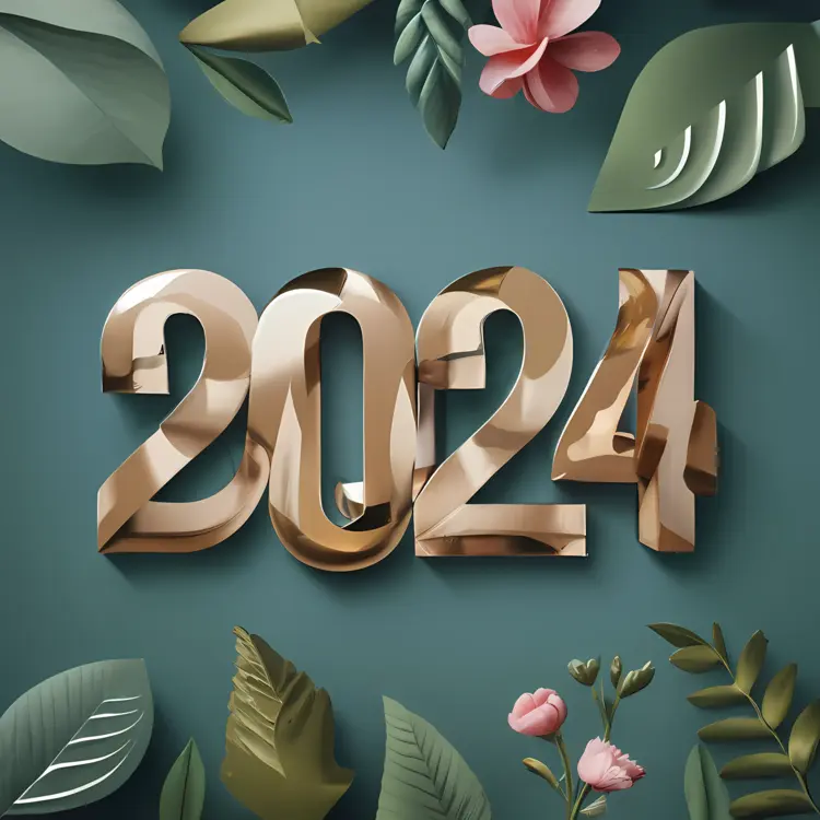 2024 Golden Numbers with Leaves