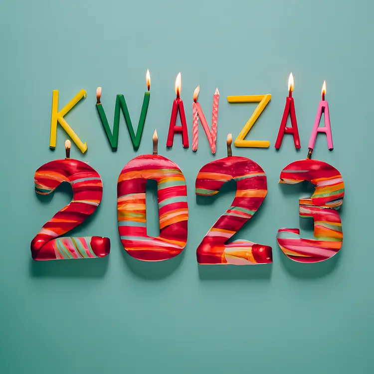 Kwanzaa 2023 with Colorful Candles
