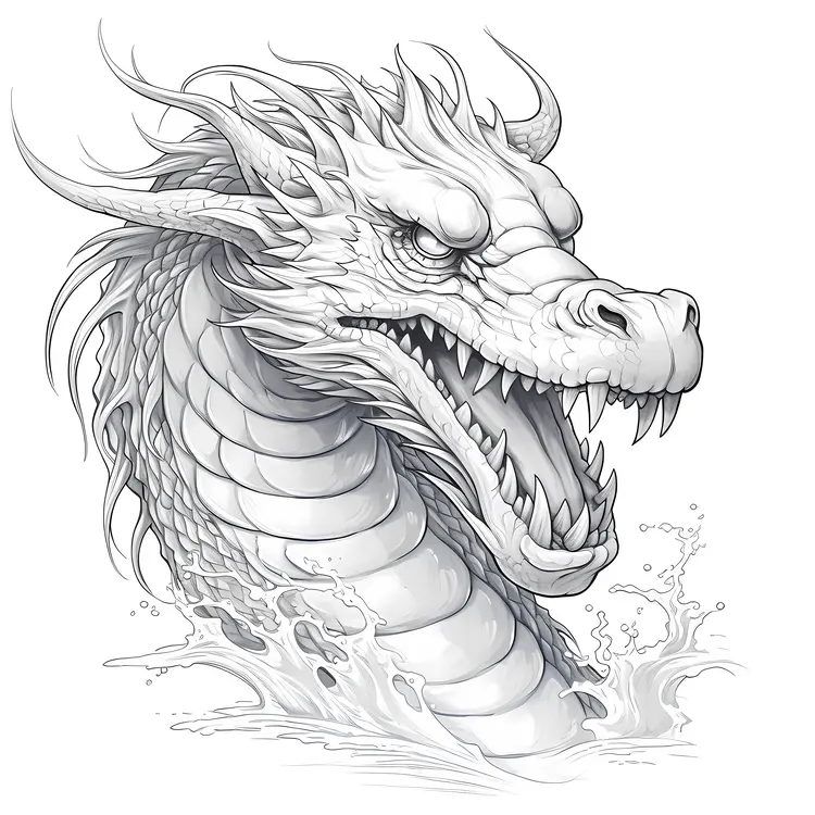 Fierce Dragon Illustration