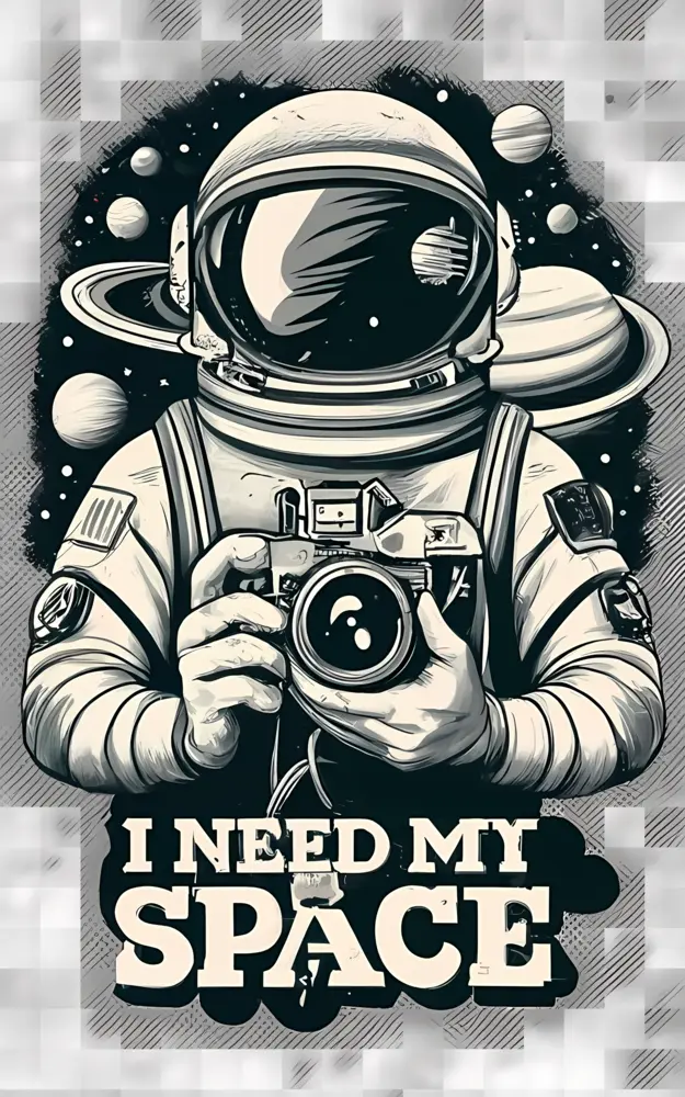 Astronaut with Camera in Space