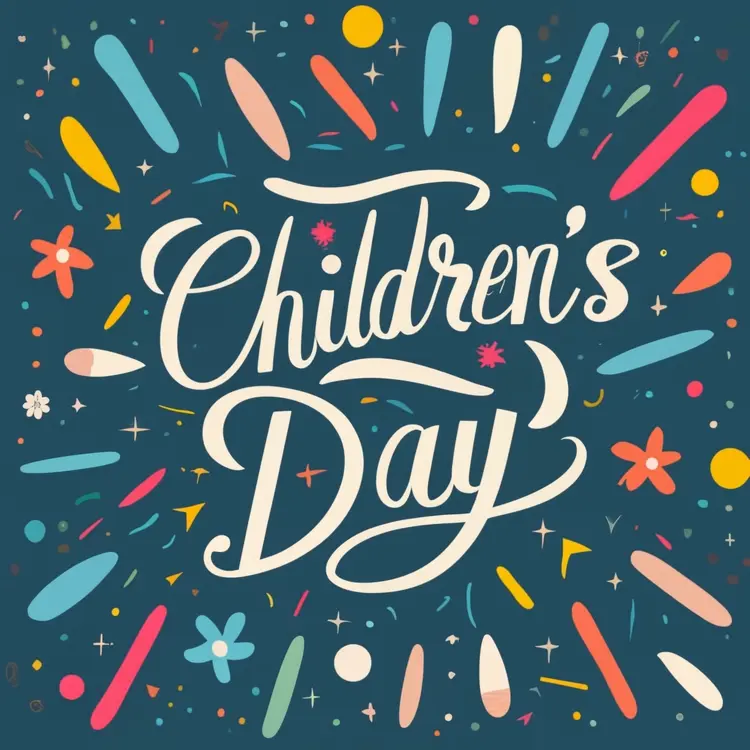 Confetti Design for Children's Day