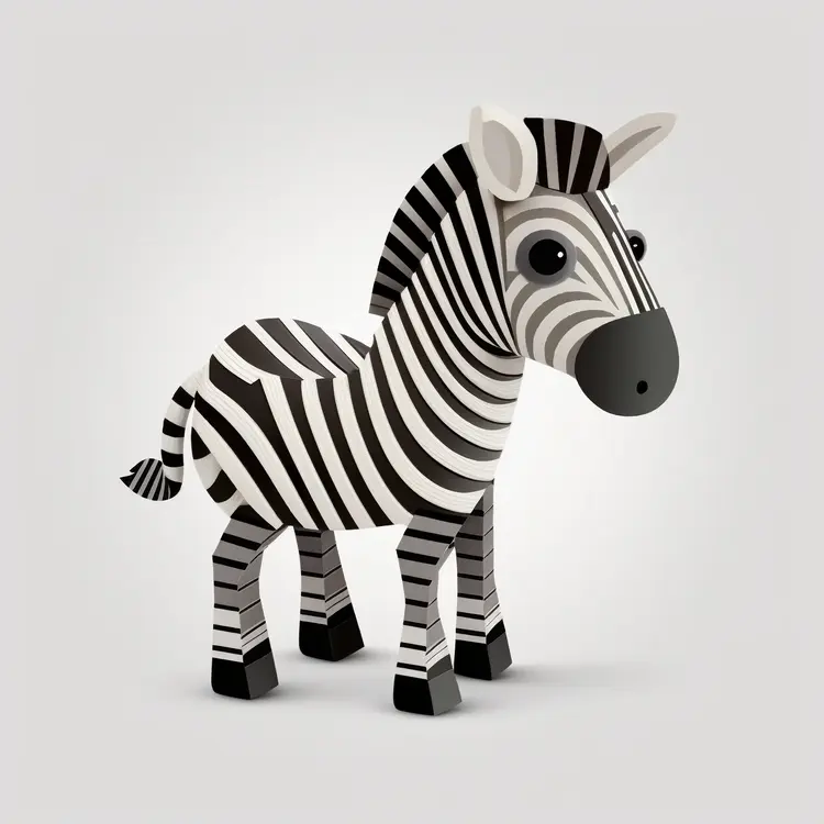 Cute Cartoon Zebra Toy