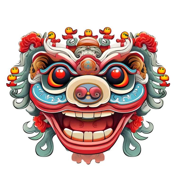 Colorful Lion Mask