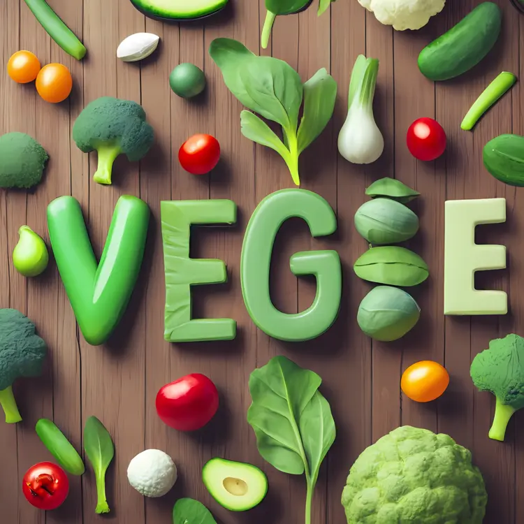Healthy Green Vegetables Arrangement
