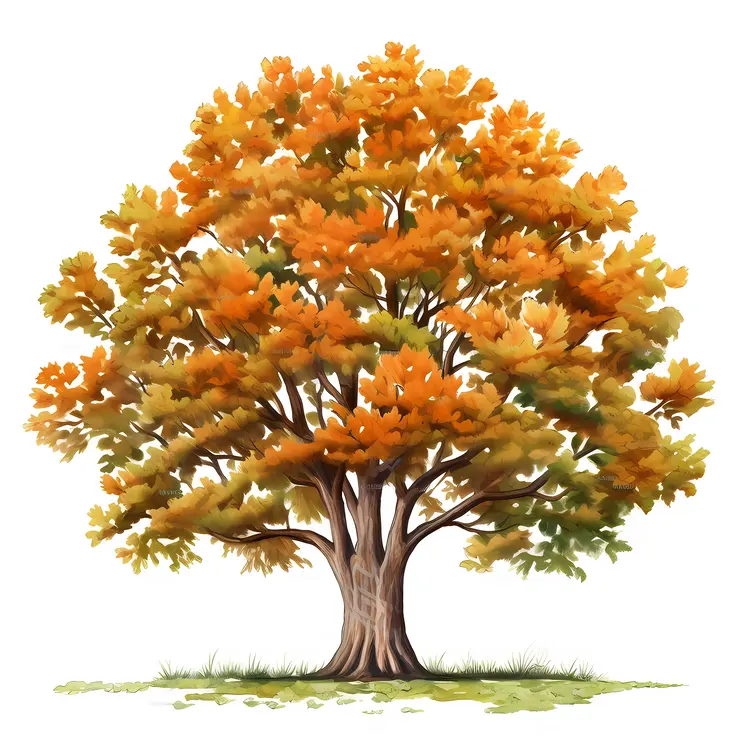 Orange Tree in Autumn