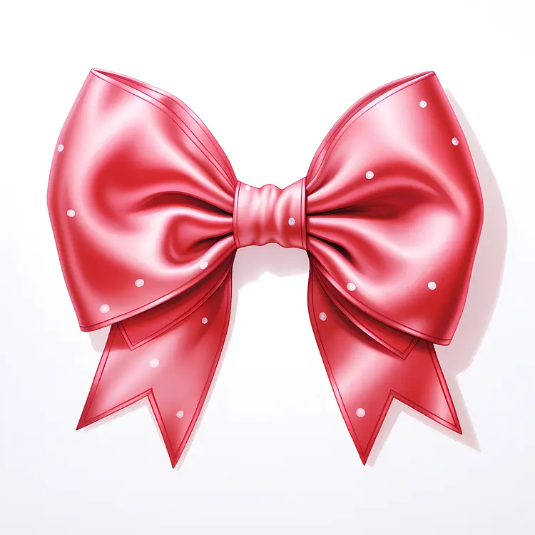 Red Polka Dot Bow