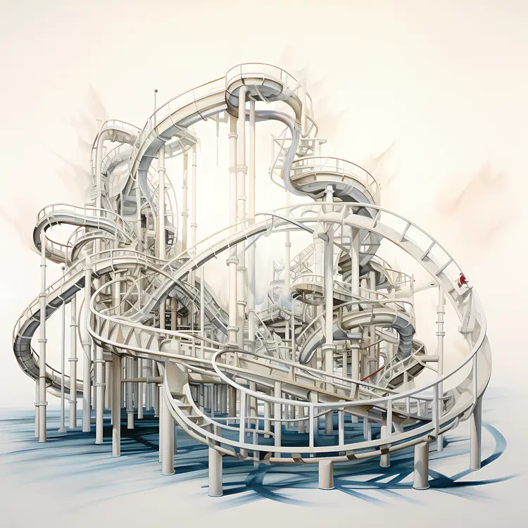 Complex Roller Coaster Structure