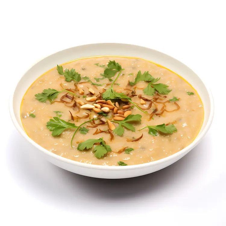 Nutritious Porridge with Garnish for Ramadan