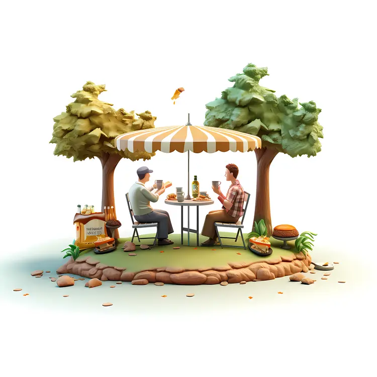 Outdoor Dining Scene
