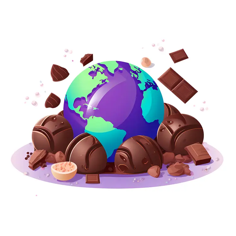 Chocolate World with Globe and Sweets