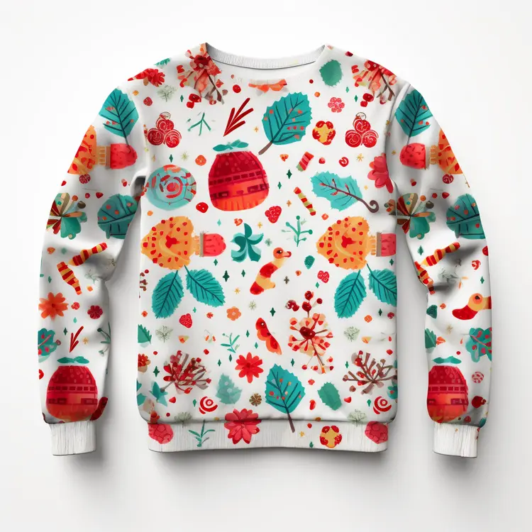 Colorful Patterned Sweater for Festive Seasons
